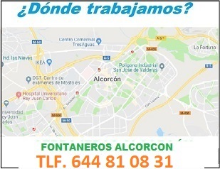 fontaneros alcorcon calle polvoranca